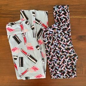 LuLaRoe One Size Leggings Bundle (2 Pair)